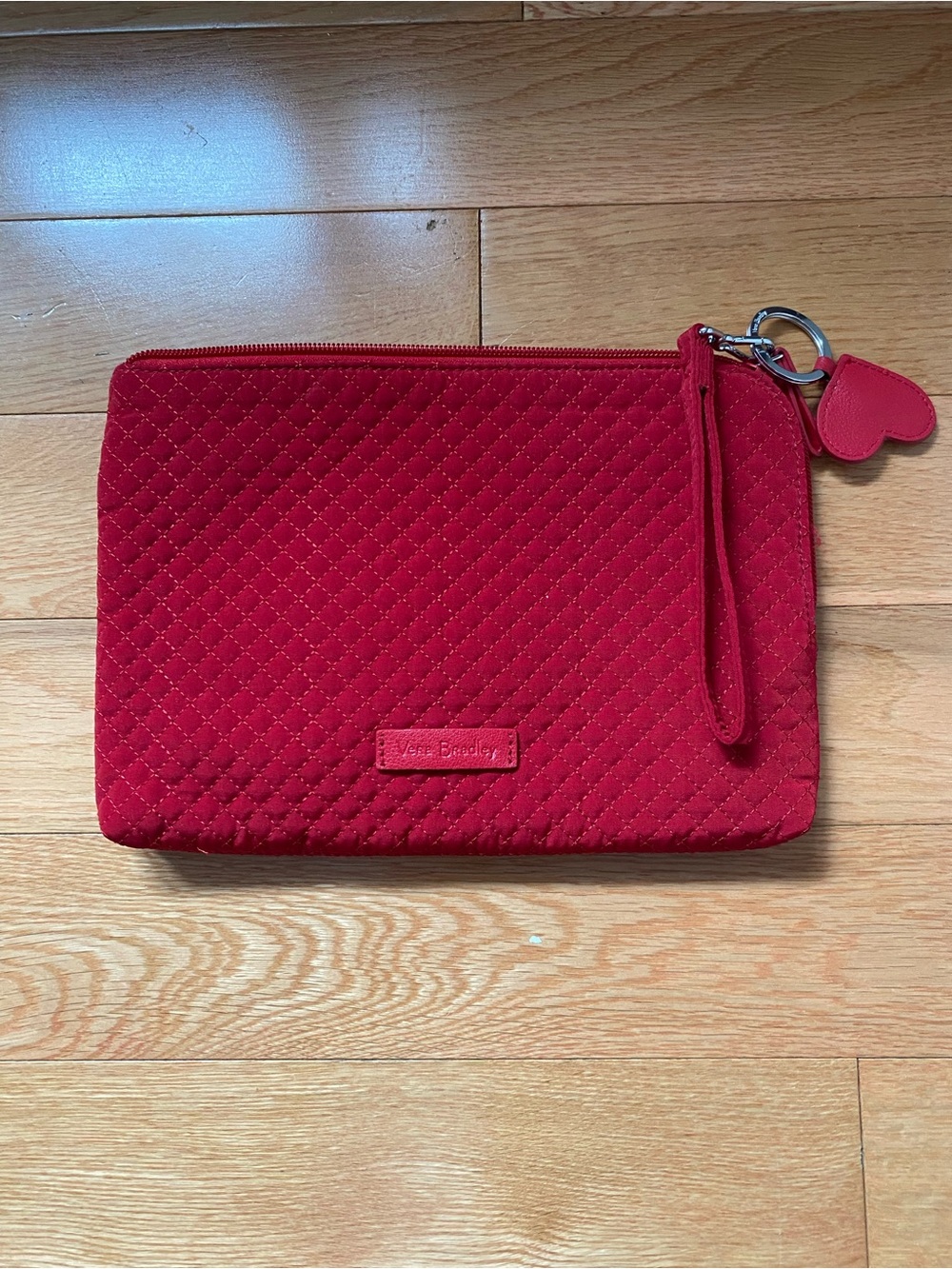 Vera Bradley Cardinal Red Quilted Wristlet